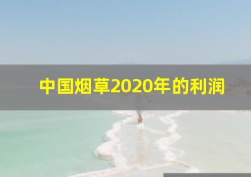 中国烟草2020年的利润