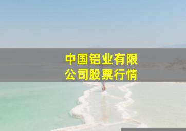 中国铝业有限公司股票行情