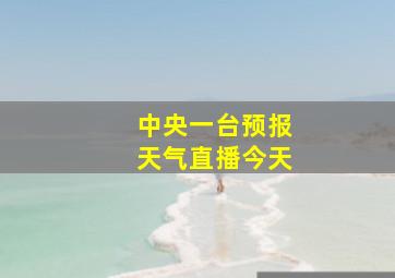 中央一台预报天气直播今天