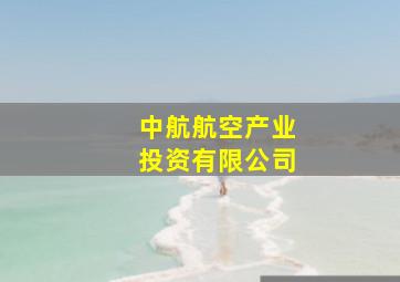 中航航空产业投资有限公司