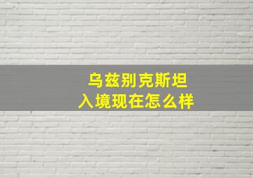 乌兹别克斯坦入境现在怎么样