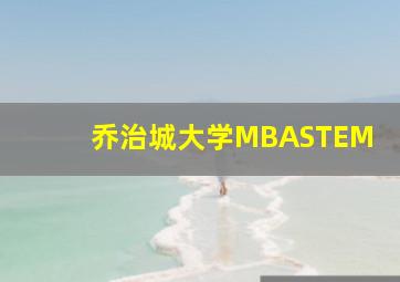 乔治城大学MBASTEM