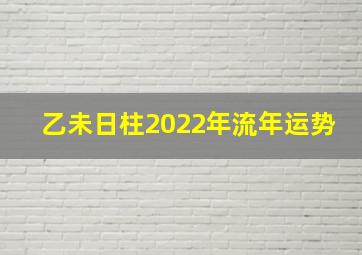 乙未日柱2022年流年运势