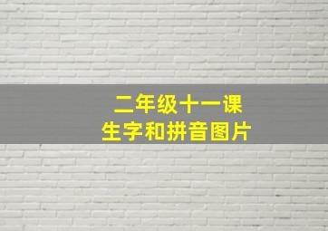 二年级十一课生字和拼音图片