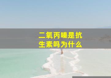 二氧丙嗪是抗生素吗为什么