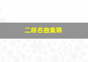 二胡名曲集锦