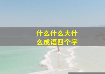 什么什么大什么成语四个字