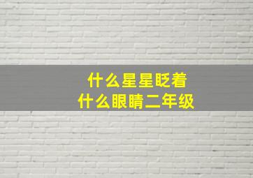 什么星星眨着什么眼睛二年级