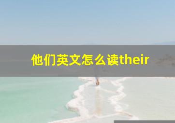 他们英文怎么读their