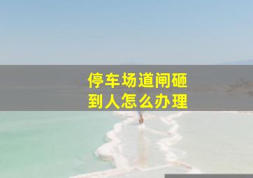 停车场道闸砸到人怎么办理