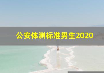 公安体测标准男生2020