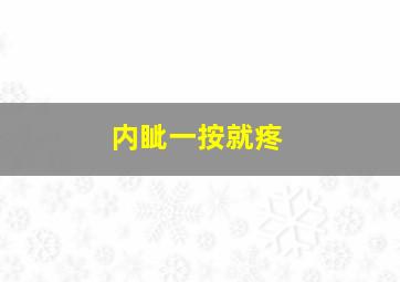 内眦一按就疼