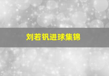 刘若钒进球集锦