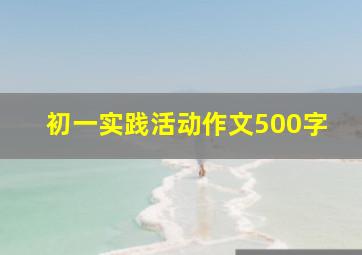 初一实践活动作文500字