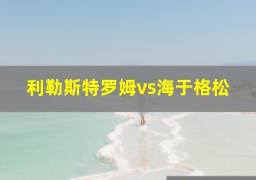 利勒斯特罗姆vs海于格松