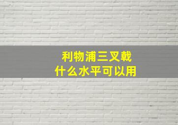 利物浦三叉戟什么水平可以用