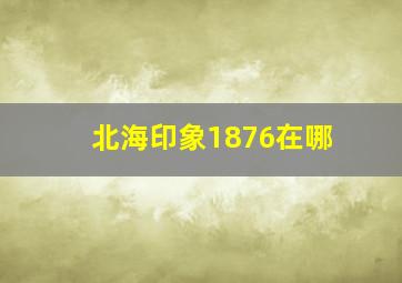 北海印象1876在哪