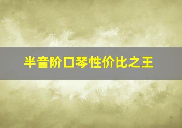 半音阶口琴性价比之王