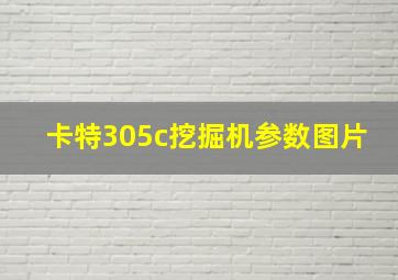 卡特305c挖掘机参数图片