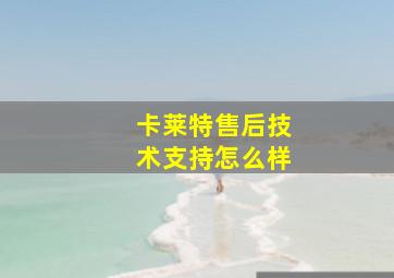 卡莱特售后技术支持怎么样