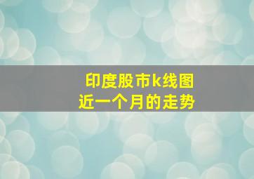 印度股市k线图近一个月的走势