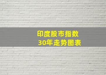 印度股市指数30年走势图表