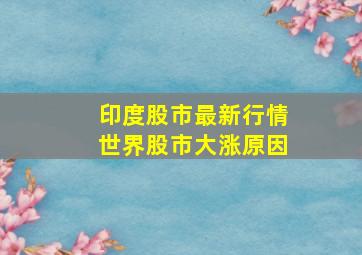 印度股市最新行情世界股市大涨原因