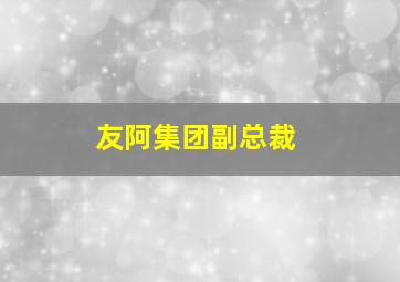 友阿集团副总裁