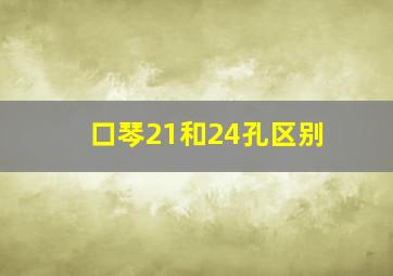 口琴21和24孔区别