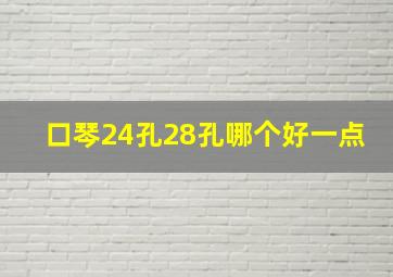 口琴24孔28孔哪个好一点