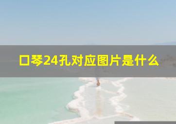 口琴24孔对应图片是什么