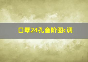 口琴24孔音阶图c调