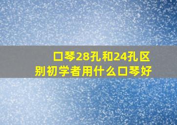 口琴28孔和24孔区别初学者用什么口琴好