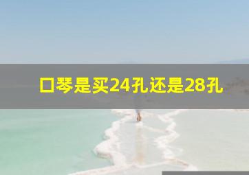 口琴是买24孔还是28孔