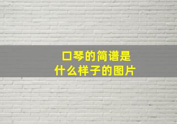 口琴的简谱是什么样子的图片