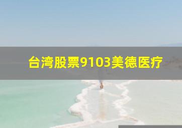 台湾股票9103美德医疗