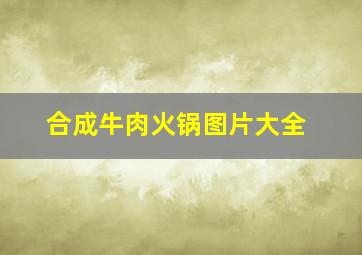 合成牛肉火锅图片大全