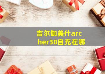 吉尔伽美什archer30自充在哪