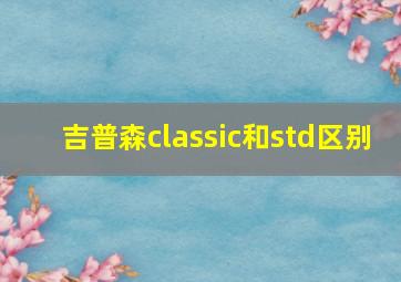 吉普森classic和std区别