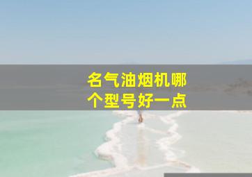 名气油烟机哪个型号好一点