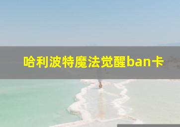 哈利波特魔法觉醒ban卡