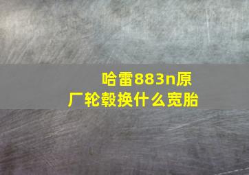 哈雷883n原厂轮毂换什么宽胎