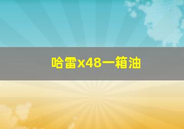 哈雷x48一箱油