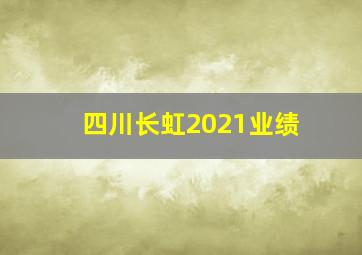 四川长虹2021业绩