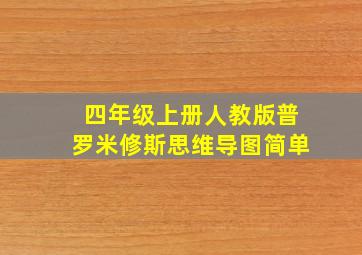 四年级上册人教版普罗米修斯思维导图简单