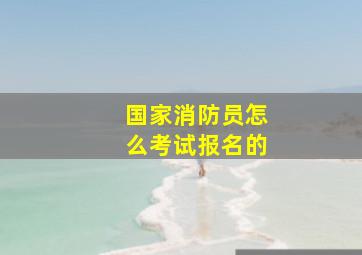 国家消防员怎么考试报名的