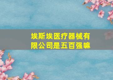 埃斯埃医疗器械有限公司是五百强嘛