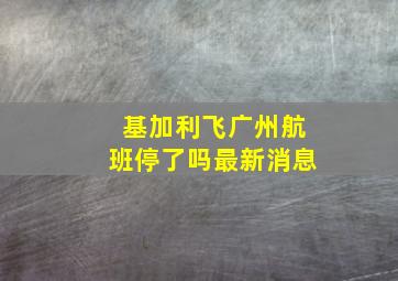 基加利飞广州航班停了吗最新消息