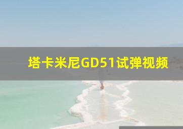 塔卡米尼GD51试弹视频