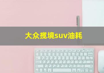 大众揽境suv油耗